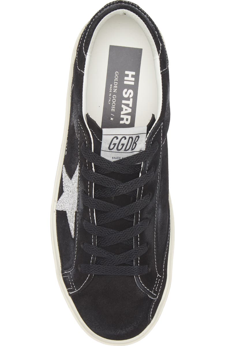 Golden Goose Hi Star Sneaker, Alternate, color, Black/ Silver