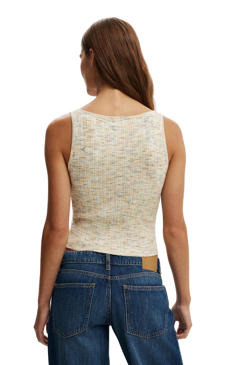 Cotton On Women's Pointelle Knit Tank, Alternate, color, Neutral Twist