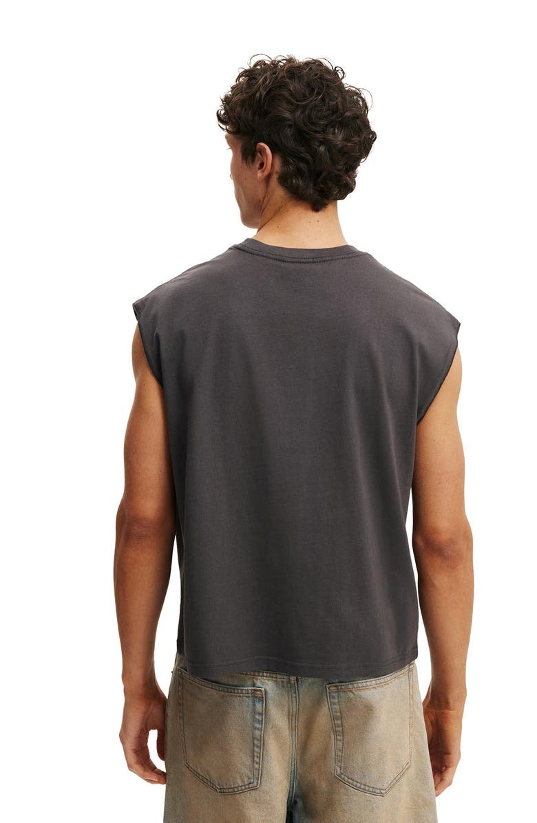 Cotton On Men's Cropped Fit Muscle, Alternate, color, Faded Slate