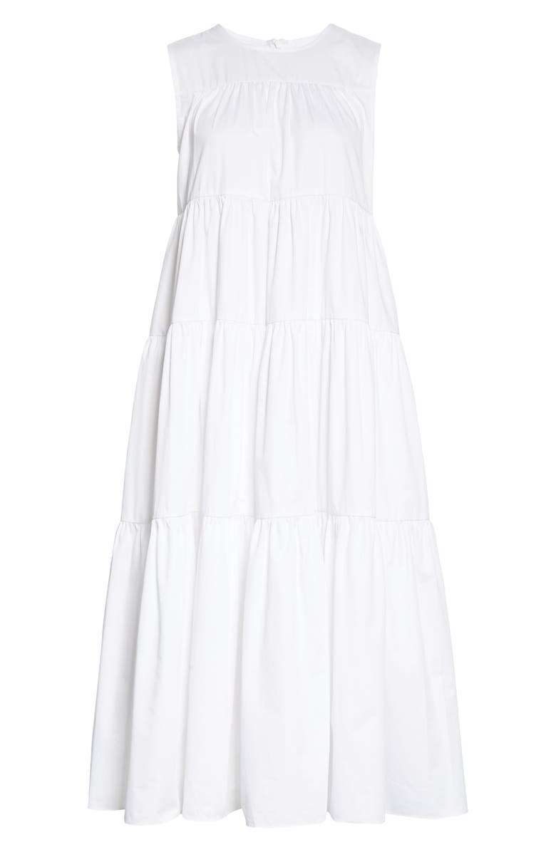 CO Tiered Cotton Midi Dress, Alternate, color, 