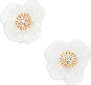 NORDSTROM RACK Frosted Flower Stud Earrings