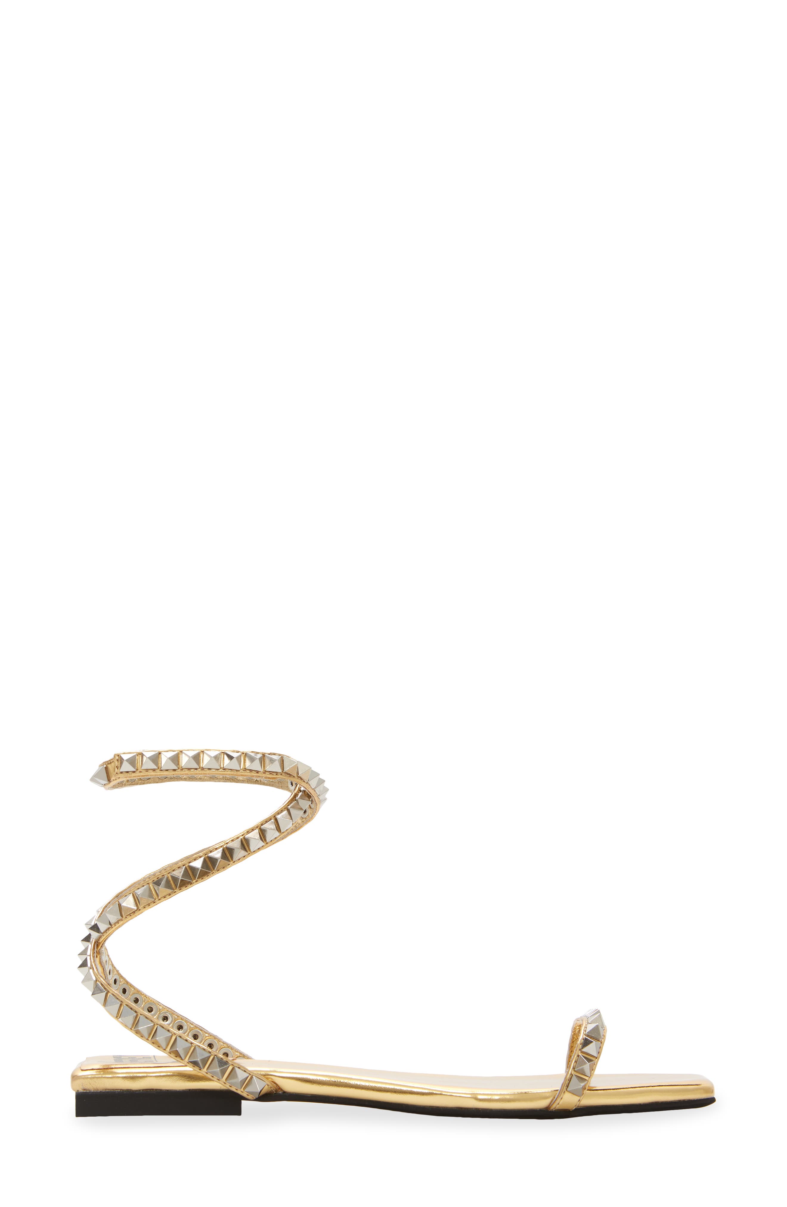 Jeffrey Campbell Luxor Strappy Sandal, Alternate, color, Gold Silver Combo