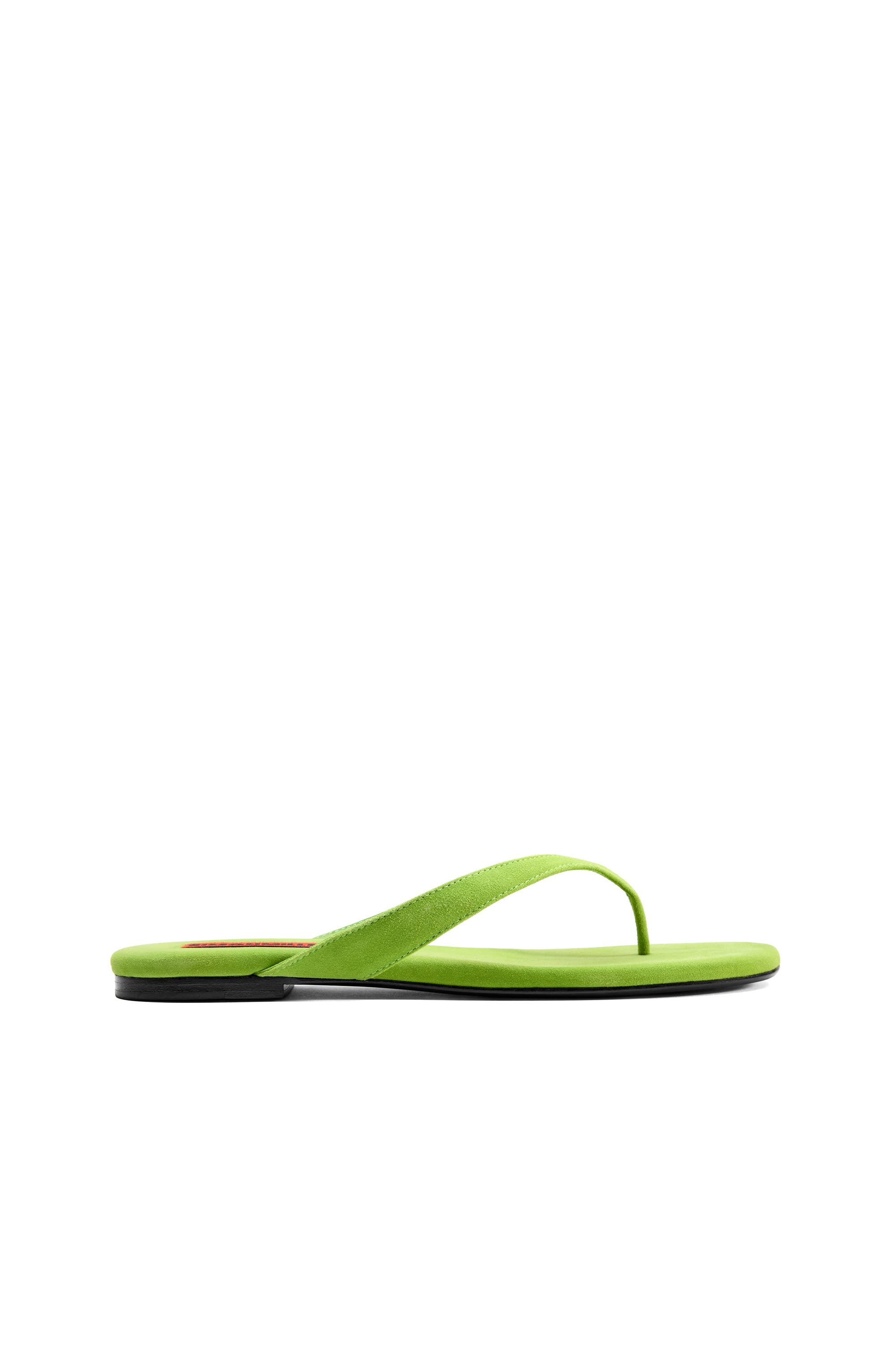SIMONMILLER Suede Riviera Thong Sandal, Main, color, Matcha