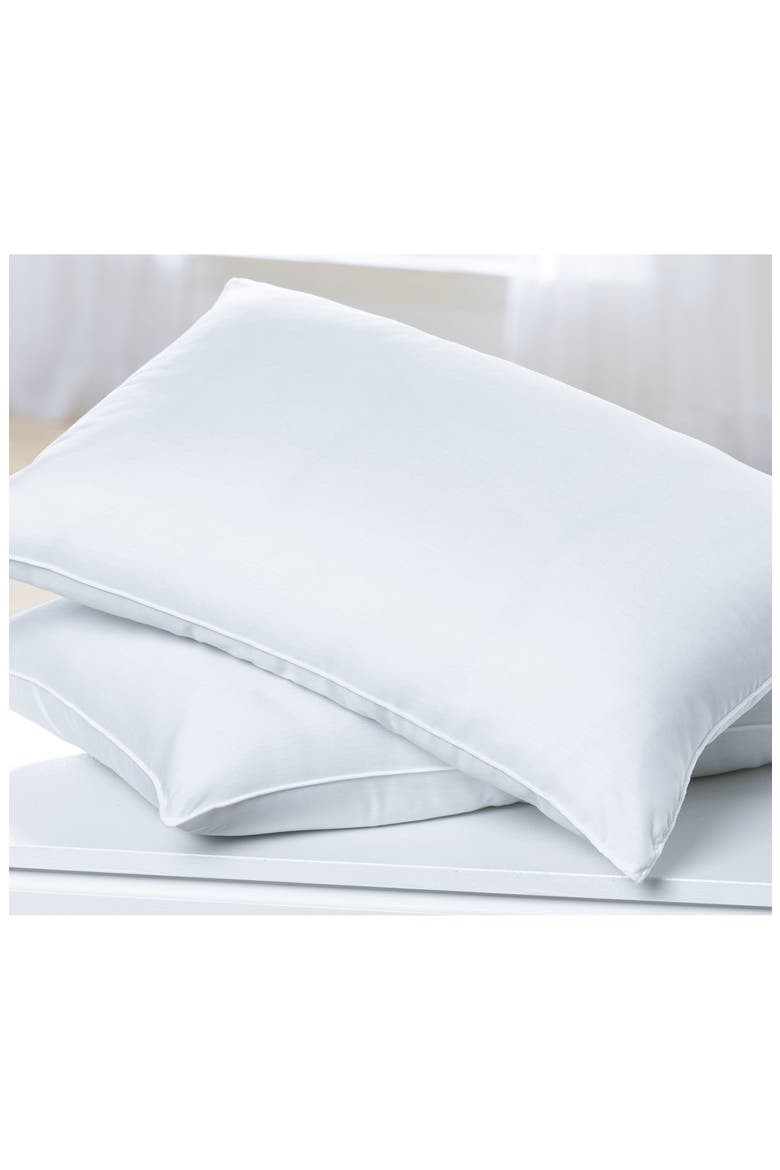Set of 2 King Pillows, Alternate, color, WHITE