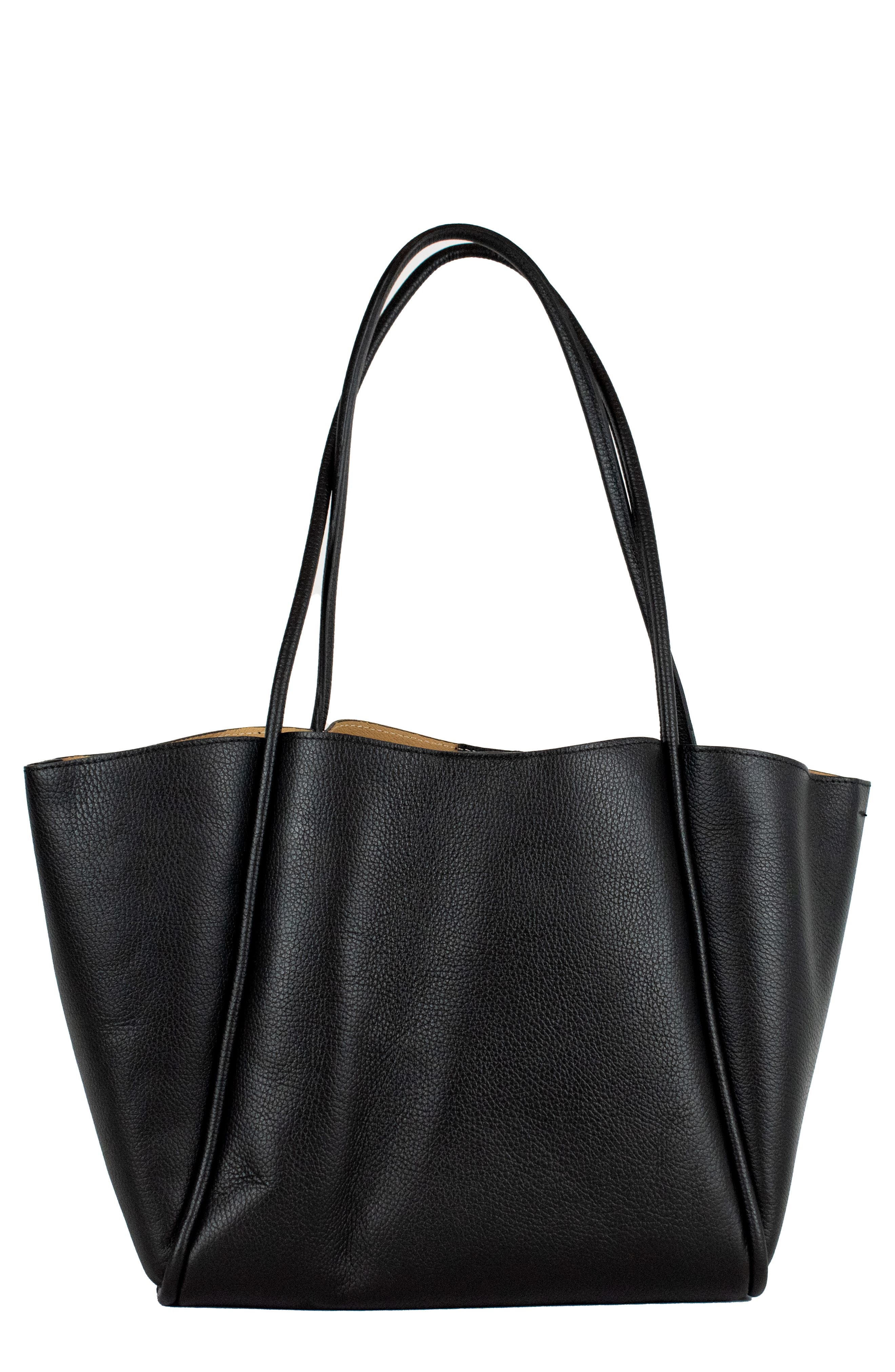 Persaman New York Friva Tote Bag, Main, color, Black