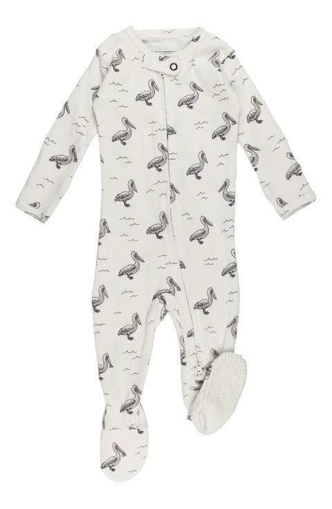 Kids' Organic Cotton 2-Way Zipper Footie