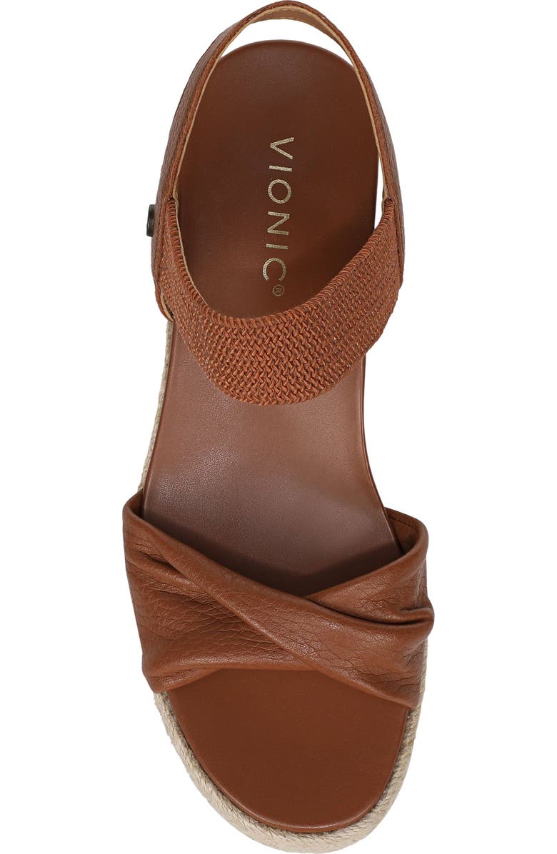 Vionic Darla Espadrille Platform Slide Sandal, Alternate, color, Tan