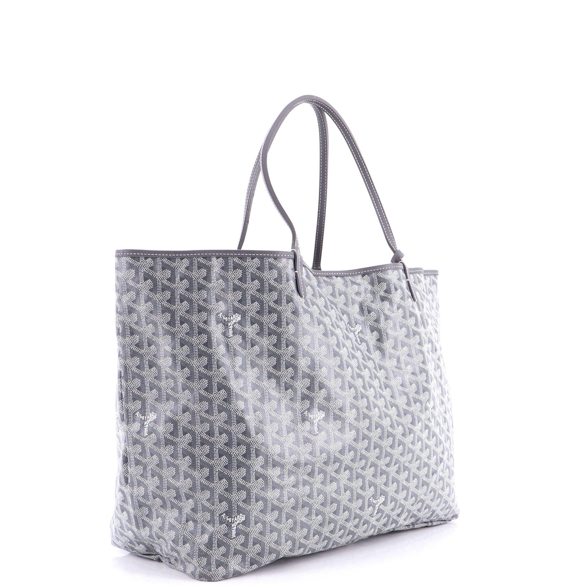 Pre-Owned Goyard Saint Louis Tote Coated Canvas GM, Alternate, color, Gray