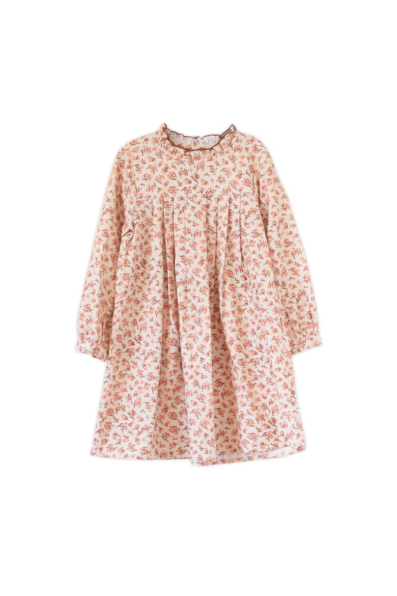 Little Kid  Myrtle Pleated Dress, Main, color, Pink Heather