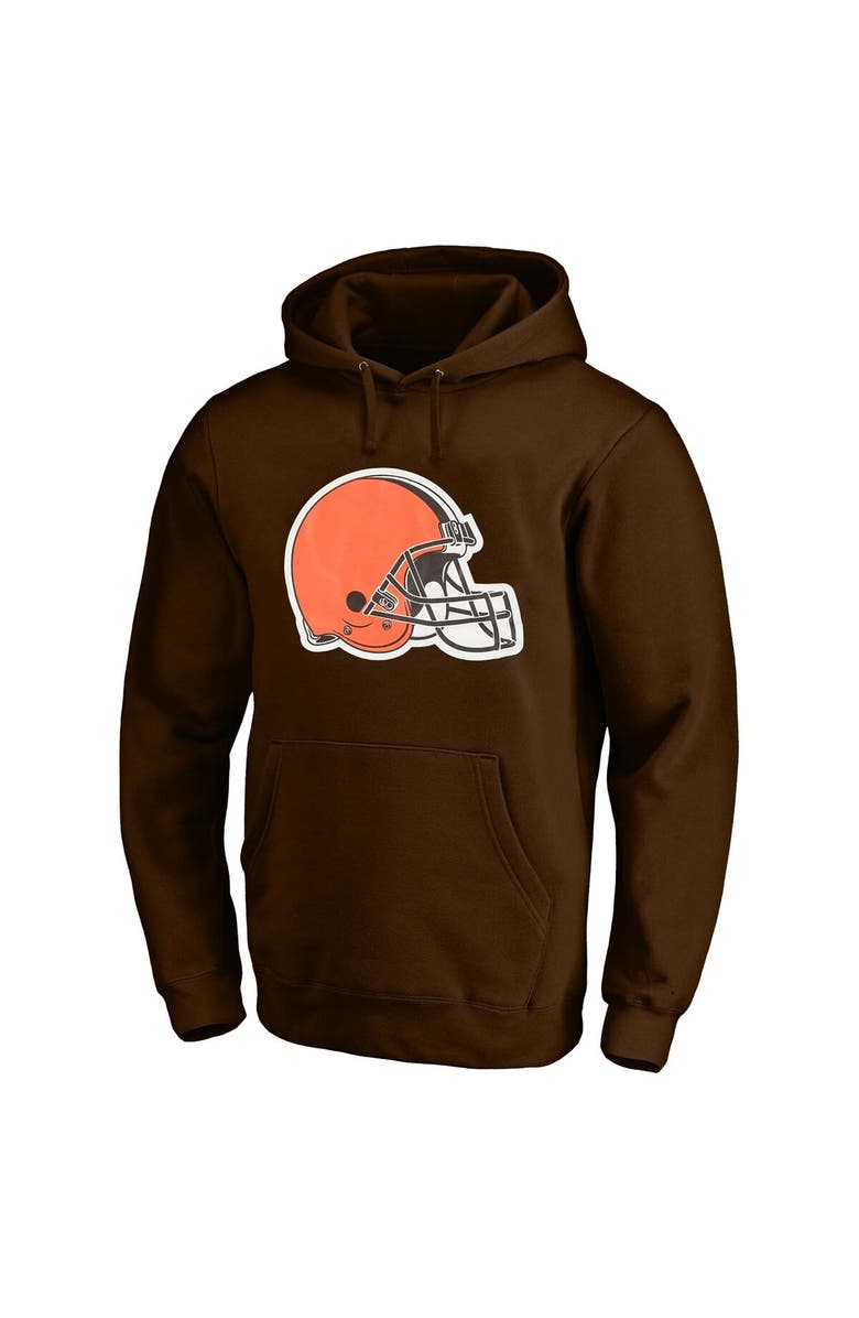 PROFILE Men's Fanatics Branded Nick Chubb Brown Cleveland Browns Big & Tall Fleece Name & Number Pullover Hoodie, Alternate, color, 