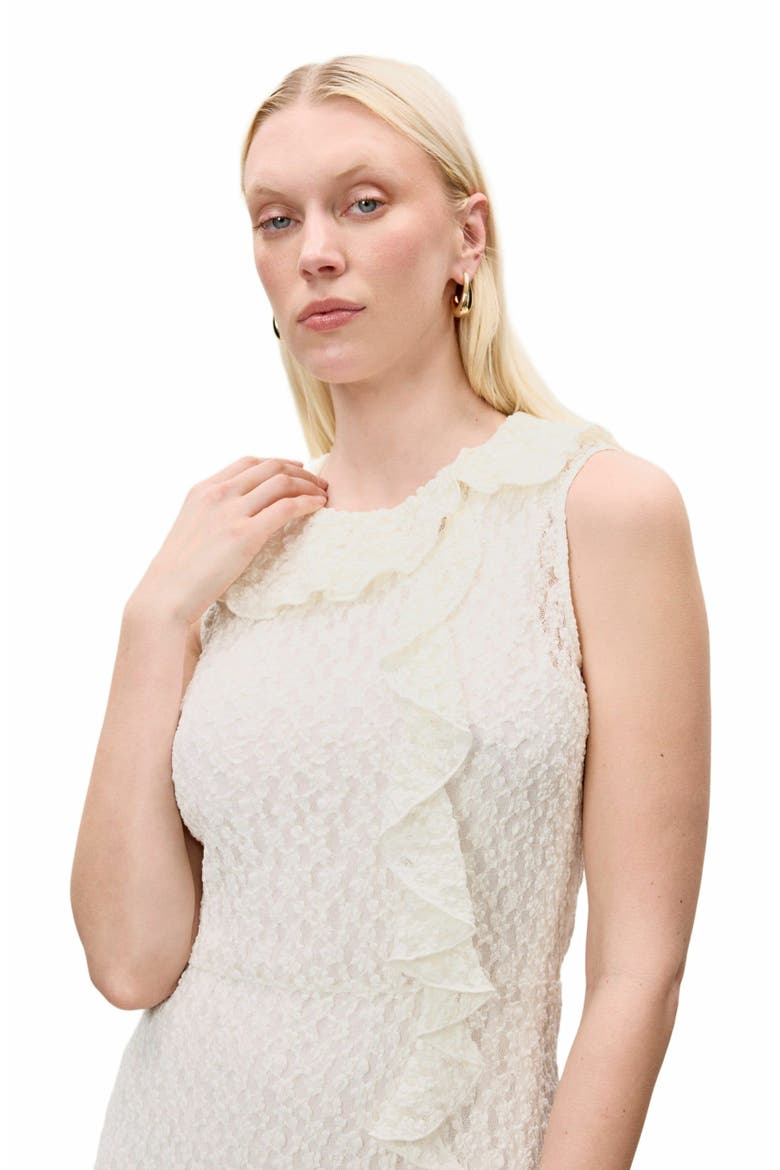 Fiona Stretch Lace Dress, Alternate, color, WHITE
