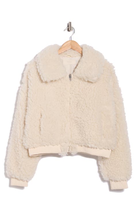 Faux Shearling Bomber Jacket