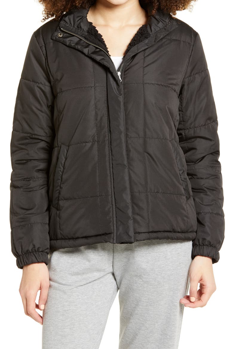 Wubby Puffer Jacket, Alternate, color, BLACK