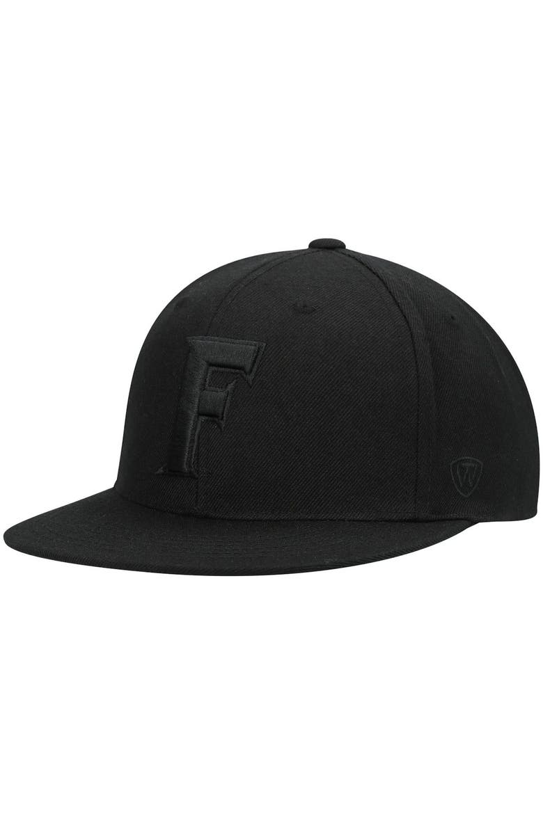 Men's Top of the World Florida Gators Black On Black Fitted Hat, Main, color, Black