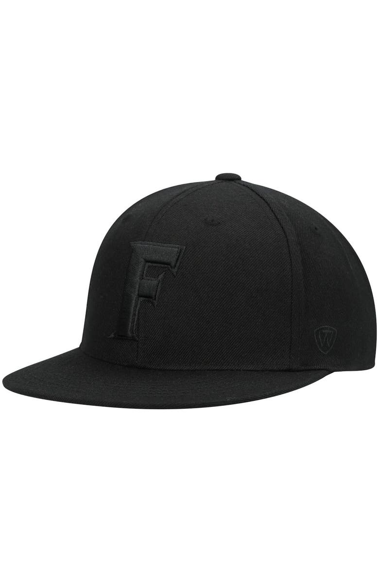 TOP OF THE WORLD Men's Top of the World Florida Gators Black On Black Fitted Hat, Main, color, Black