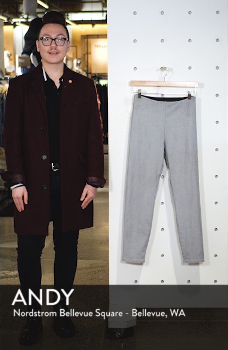 ́ High Waist Faux Suede Leggings, sales video thumbnail