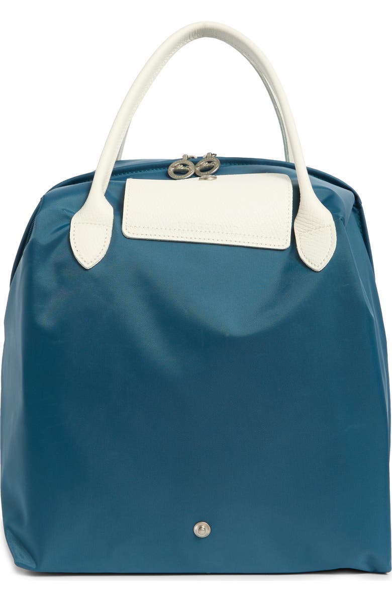 Longchamp Medium Cube Tote Bag, Main, color, Blue/ White
