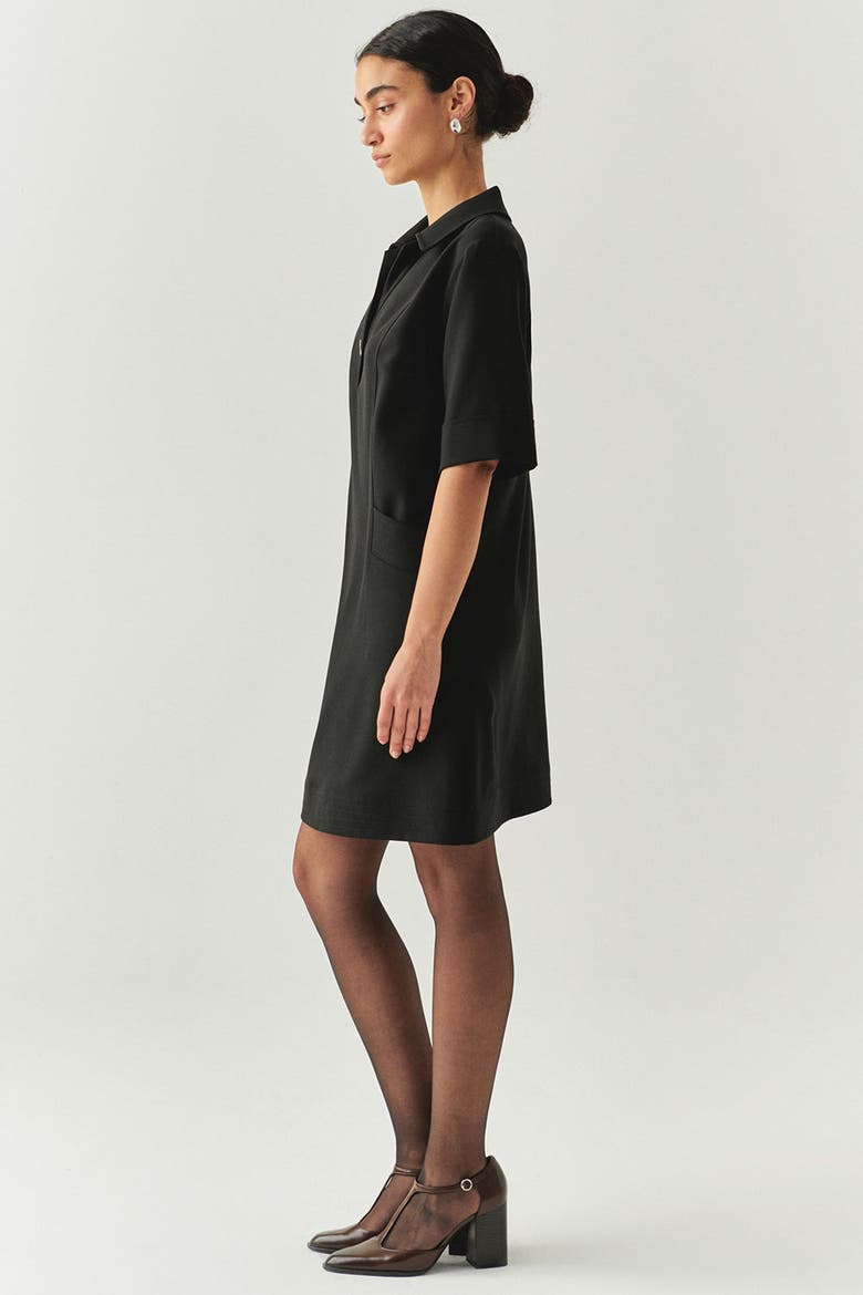 Janelle Mini Dress, Alternate, color, BLACK