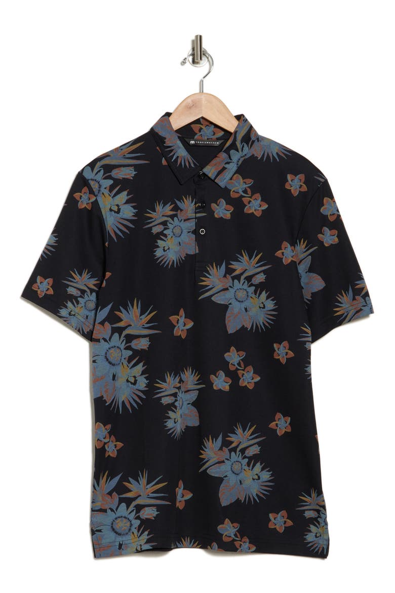 Secluded Island No Logo Polo, Alternate, color, BLACK
