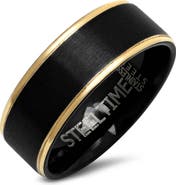 STEELTIME 18k Gold Plated Stainless Steel Ring