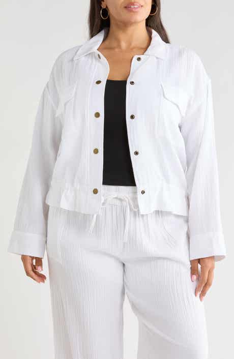 Cotton Gauze Utility Jacket