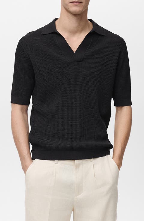Structured Fine Knit Polo