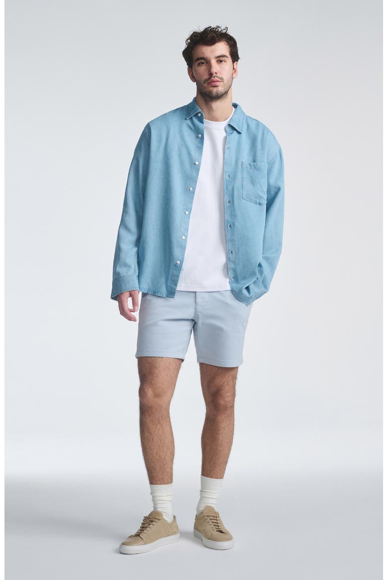 Nate Flat Front Stretch Twill Shorts, Alternate, color, ICE BLUE ATHLETIC