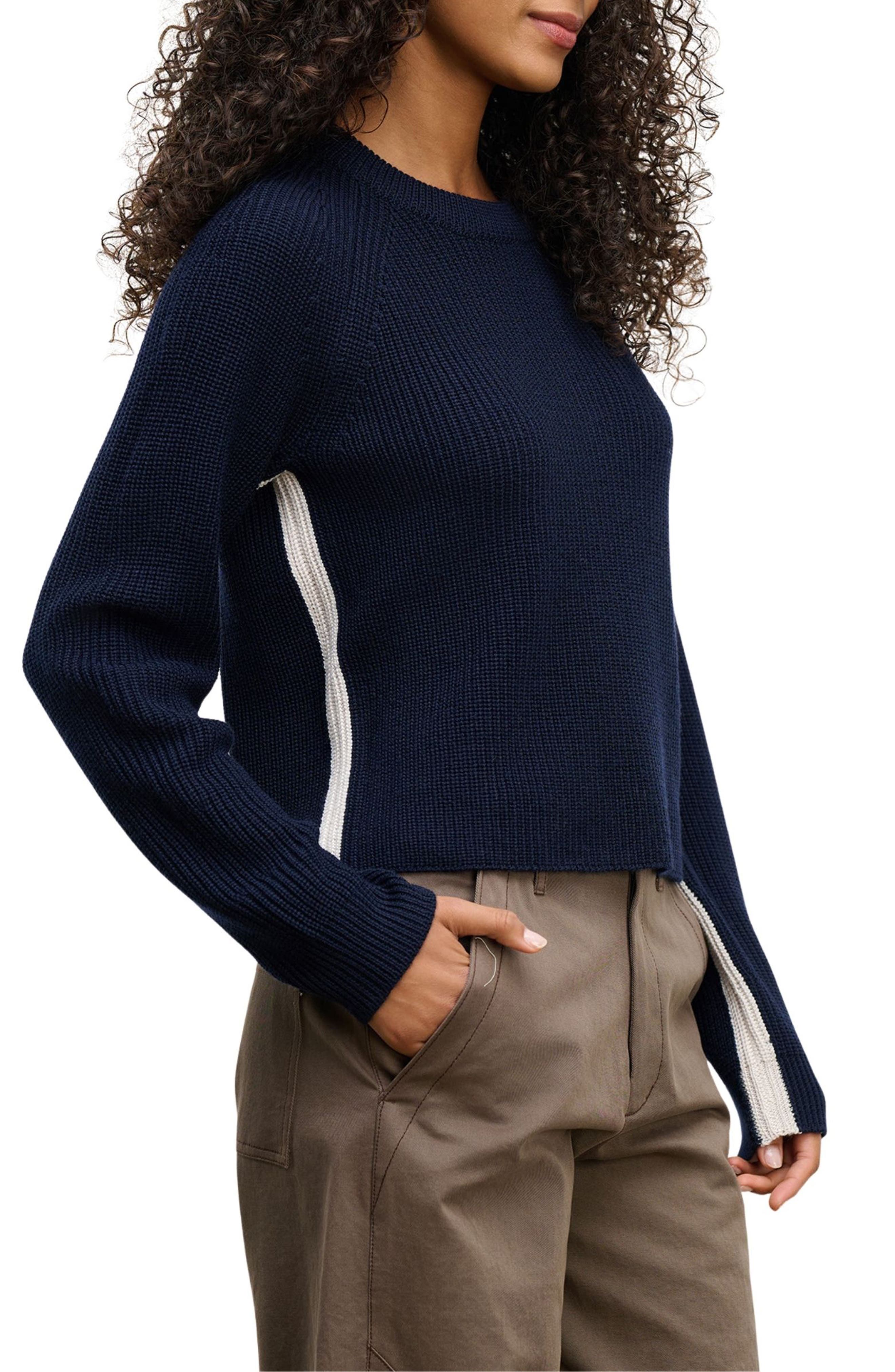Savannah Crewneck Wool Blend Sweater