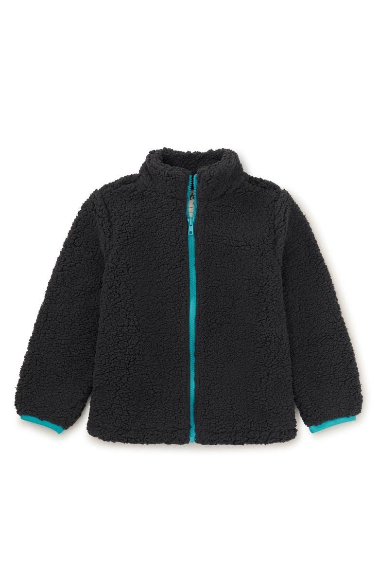 Tea Collection Teddy Fleece Zip Up Jacket, Main, color, 