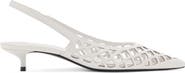 MANGO Laser Cut Pointed Toe Slingback Pump