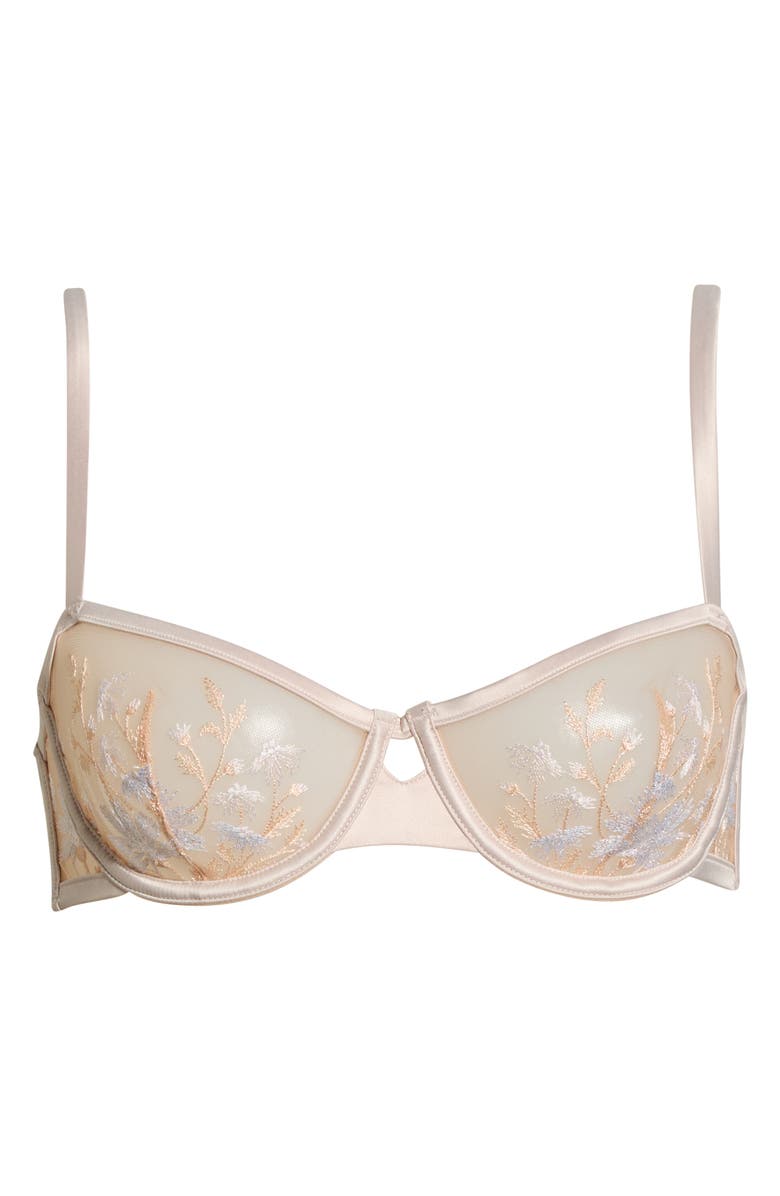 Etam Champetre Underwire Balconette Bra, Alternate, color, Dune