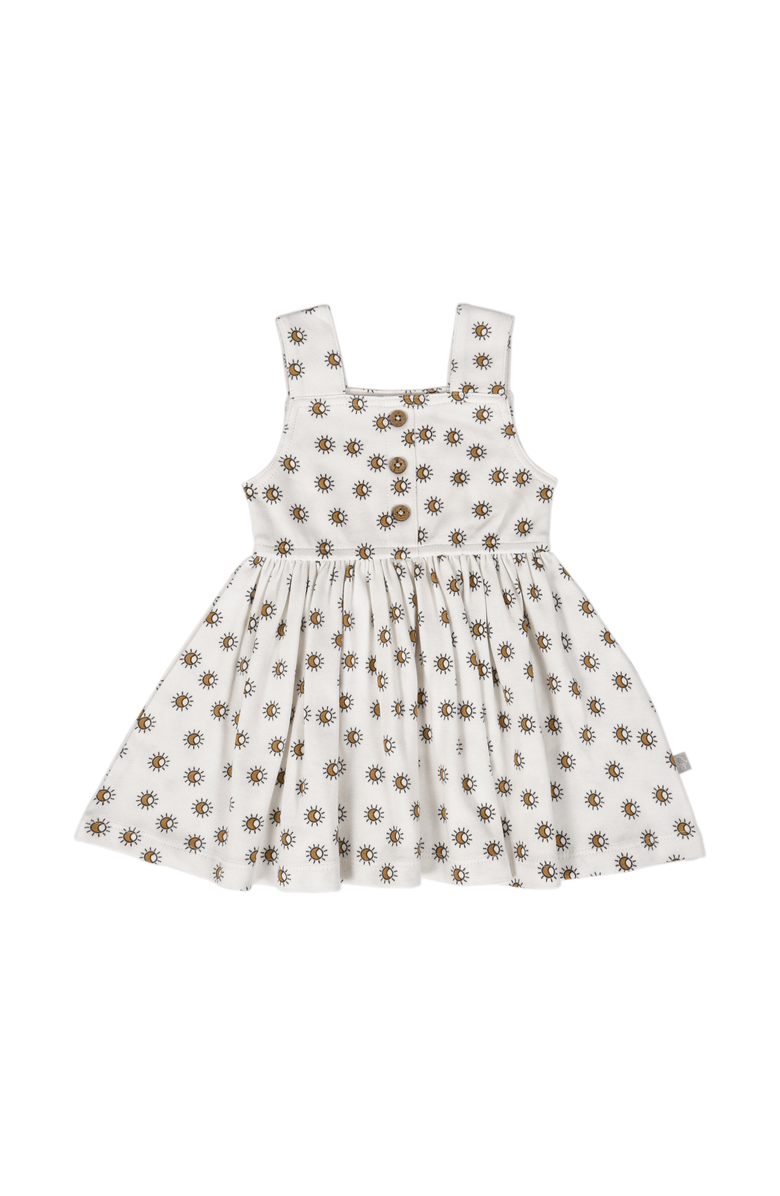 Finn + Emma Organic Baby Sun Dress for Baby or Toddler, Main, color, Off White