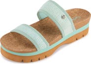 FLOOPI Knit Platform Slide Sandal