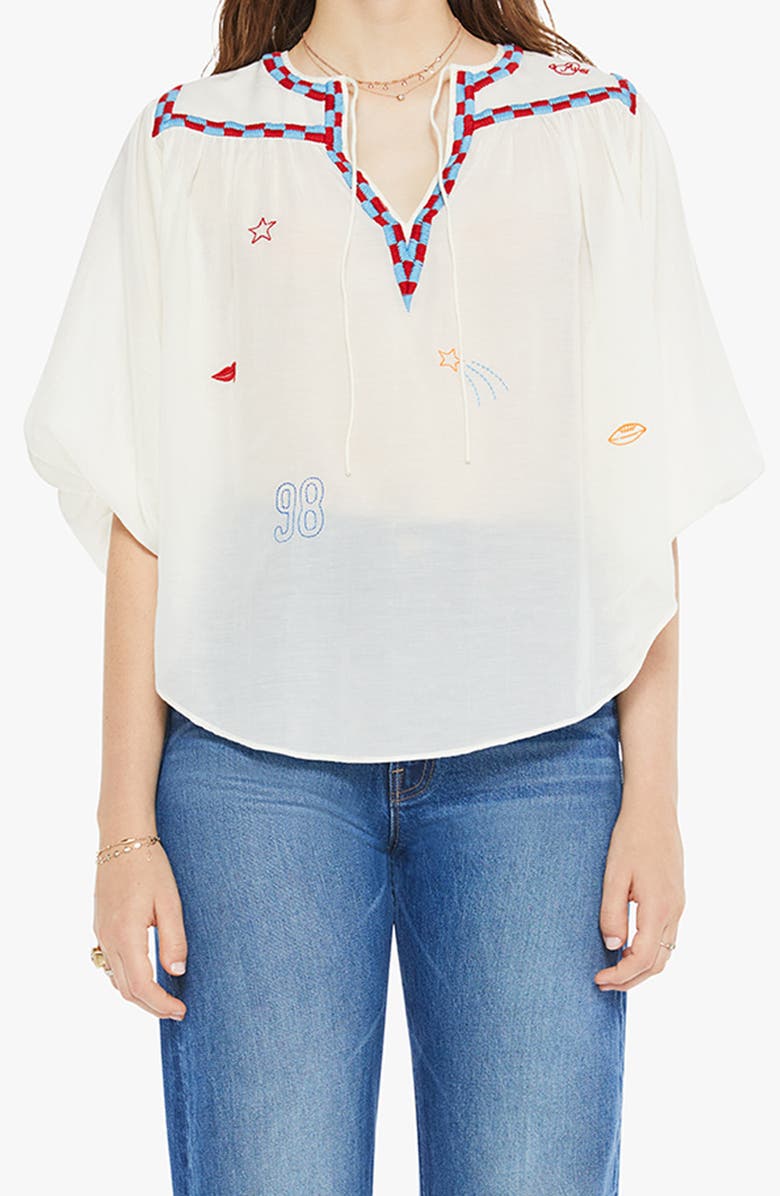 MOTHER The Breeze Yoke Top, Main, color, 