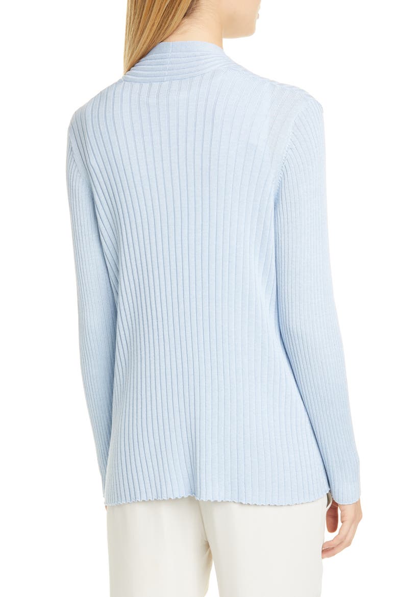Ribbed Cardigan, Alternate, color, HAZE