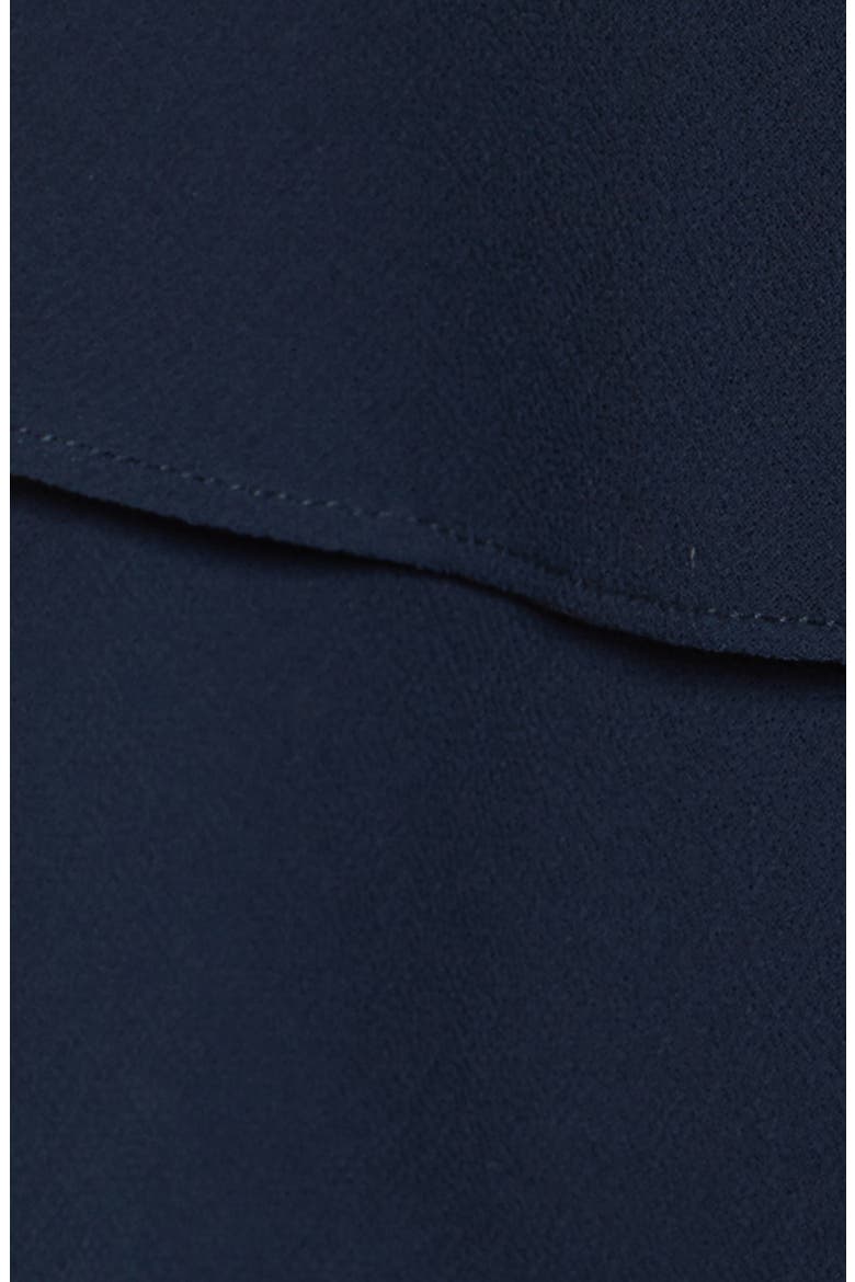 Ruffle Sheer Sleeveless Top, Alternate, color, NAVY SAPPHIRE