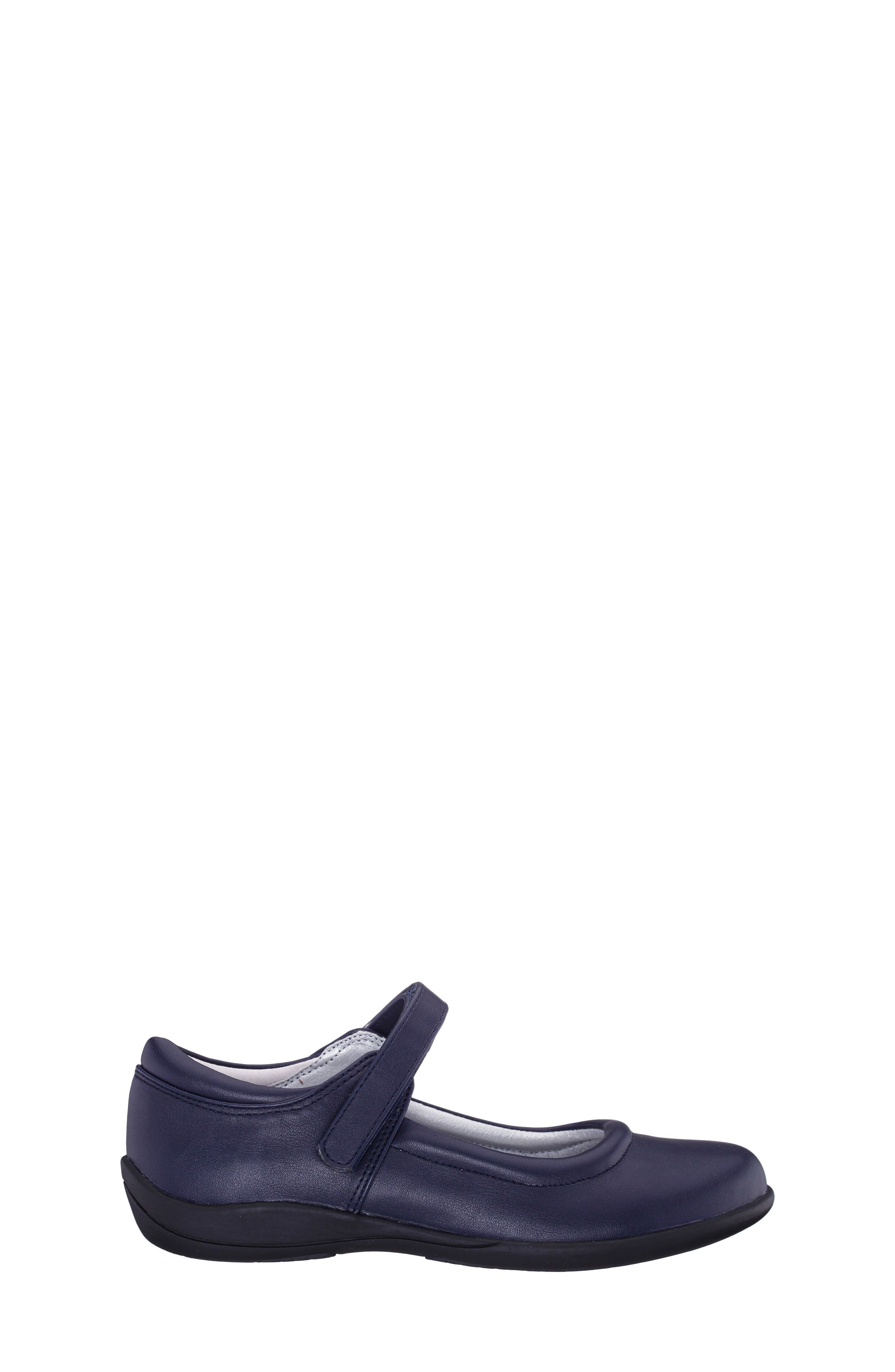 Kids' Dallas Flat, Alternate, color, NAVY TUMBLED