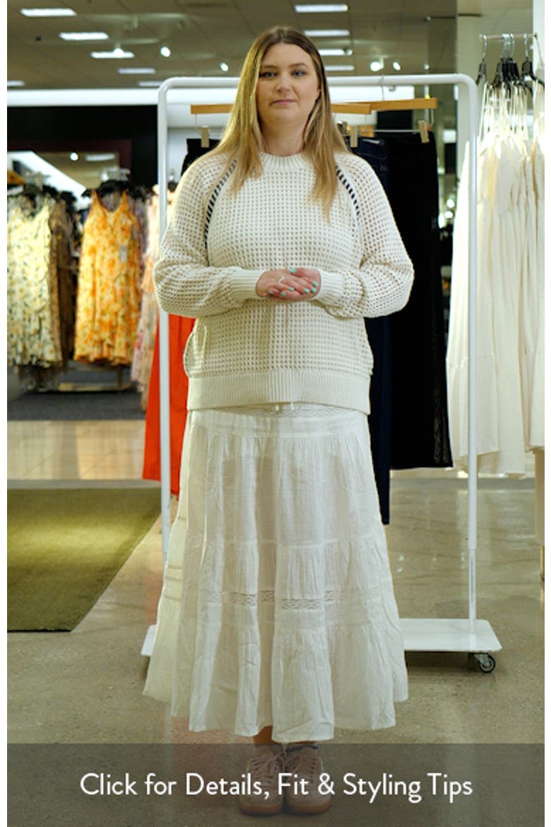 Tides High Whipstitch Open Knit Sweater video