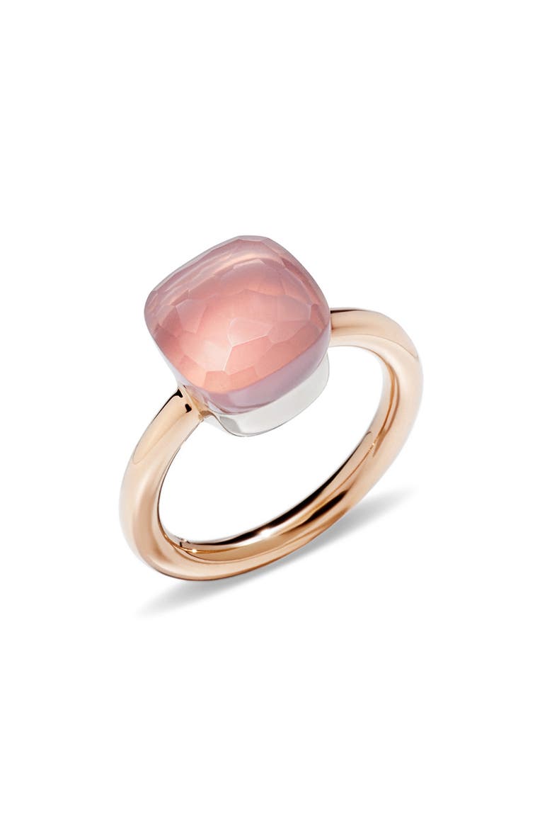 Nudo Classic Ring, Main, color, WHITE/ ROSE GOLD/ ROSE QUARTZ