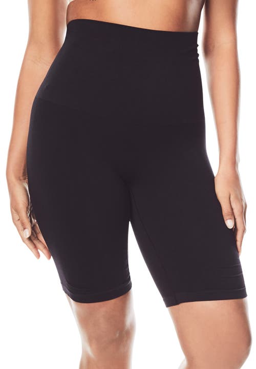 Secret Solutions Tummy And Thigh Medium-control Instant Shaper In Black
