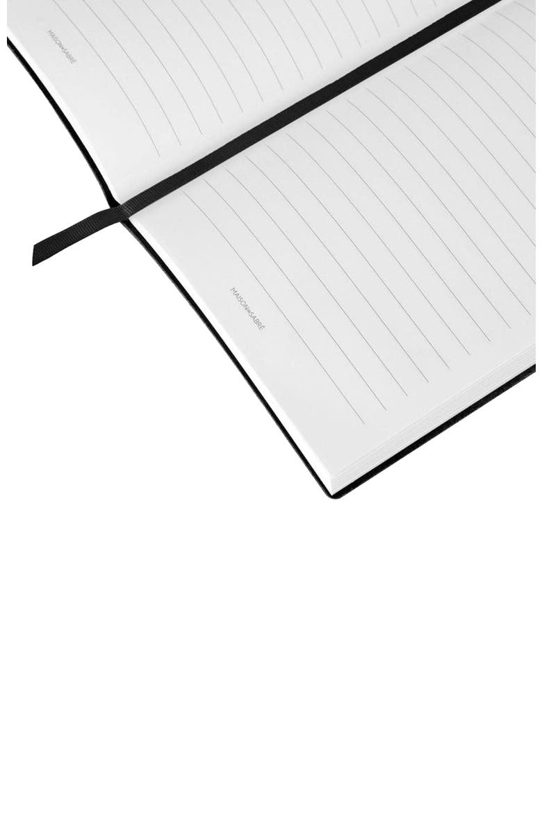 Leather Notebook, Alternate, color, Black Caviar