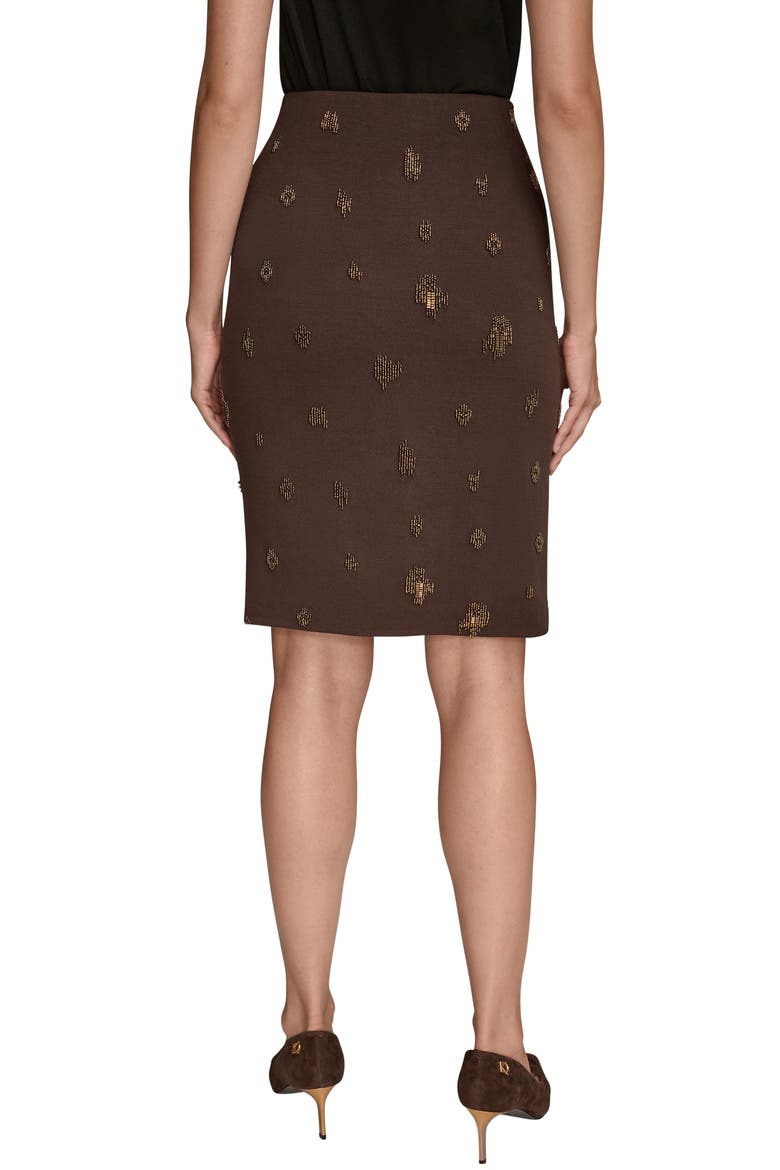 Embroidered Bead Pencil Skirt, Alternate, color, CHOCOLATE PLUM