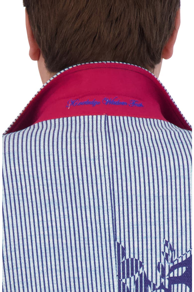 Daylen Floral Stripe Seersucker Sport Coat, Alternate, color, BLUE