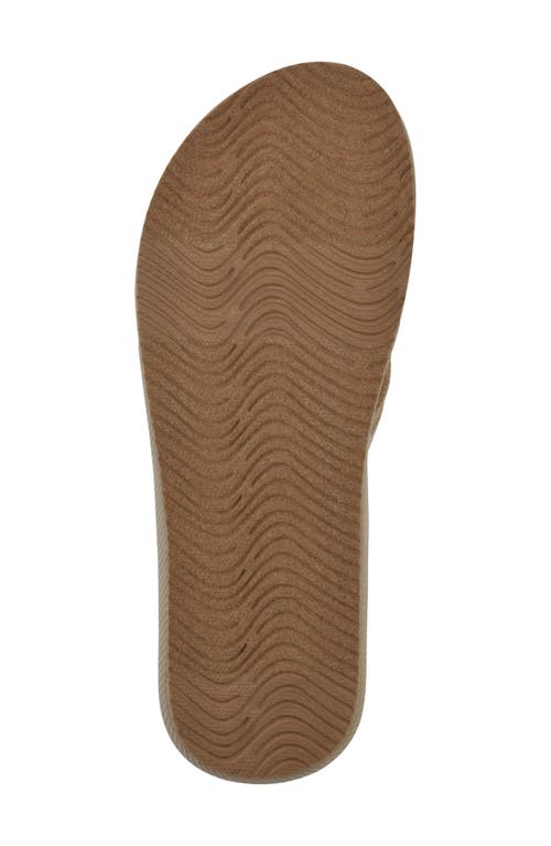 Cliffs By White Mountain Bays Flip Flop Sandal In Khaki Sandalwood Fabric