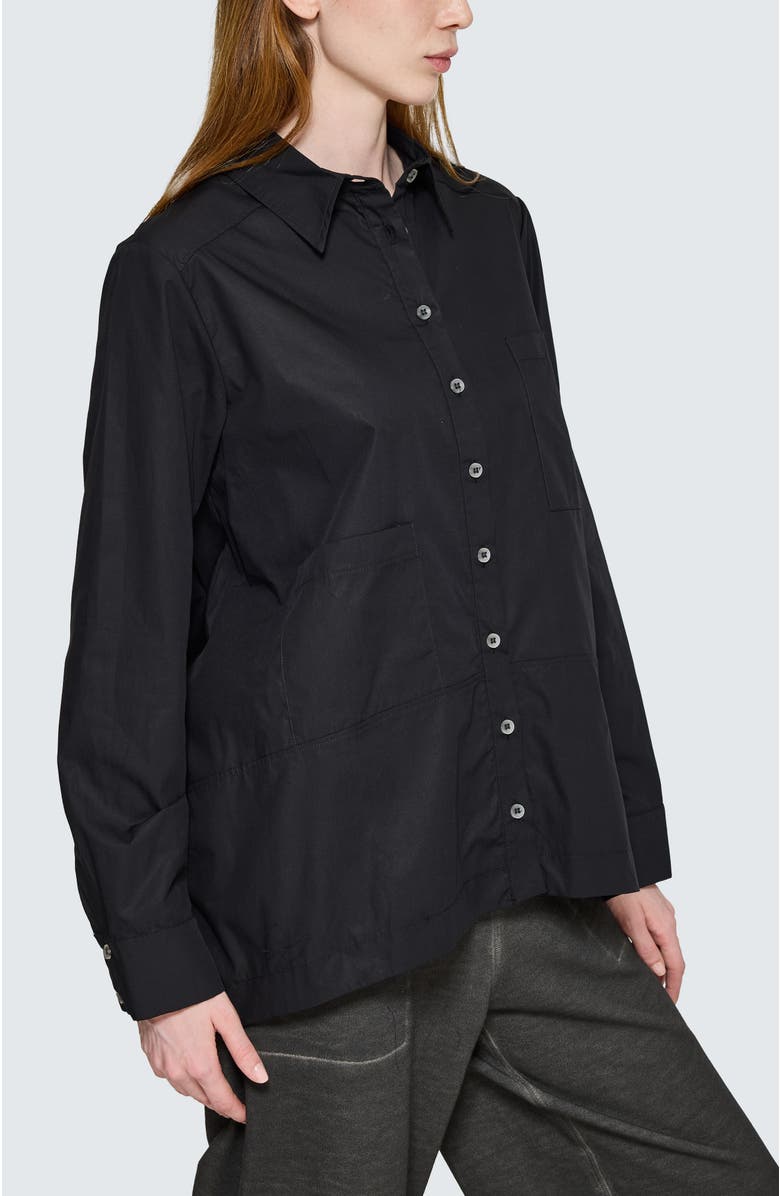 LUUKAA Lucida A-Line Shirt, Alternate, color, Black