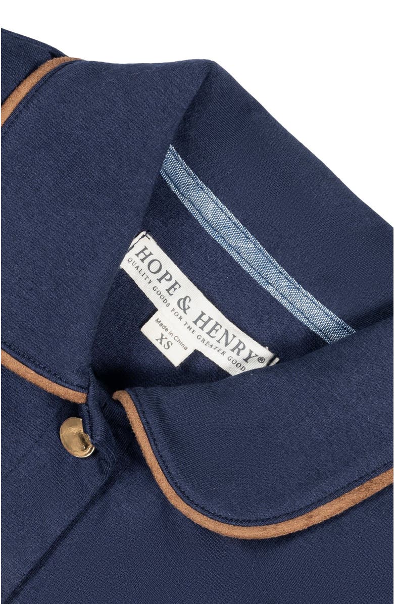 Hope & Henry Baby Girls' Ponte Collared Jacket, Infant, Alternate, color,