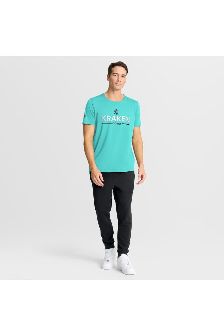 Men's Fanatics Light Blue Seattle Kraken Authentic Pro Rink Tech T-Shirt, Alternate, color, Light Blue