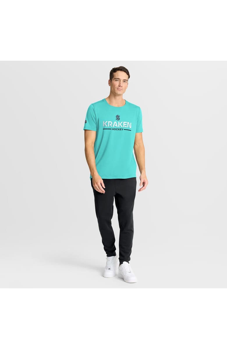 FANATICS Men's Fanatics Light Blue Seattle Kraken Authentic Pro Rink Tech T-Shirt, Alternate, color, Light Blue