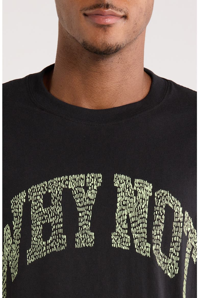 Why Not Oversize Cotton T-Shirt, Alternate, color, BLACK