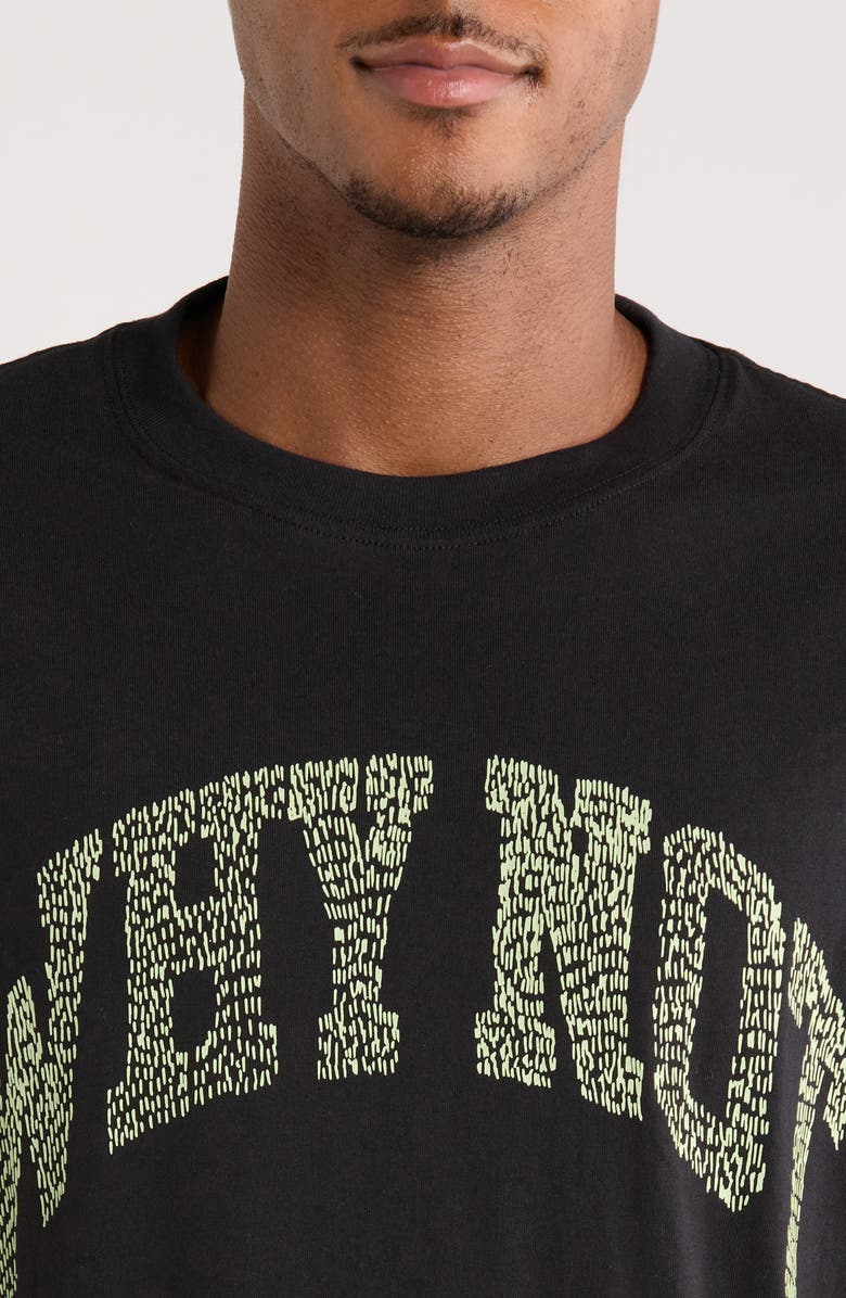 HONOR THE GIFT Why Not Oversize Cotton T-Shirt, Alternate, color, Black